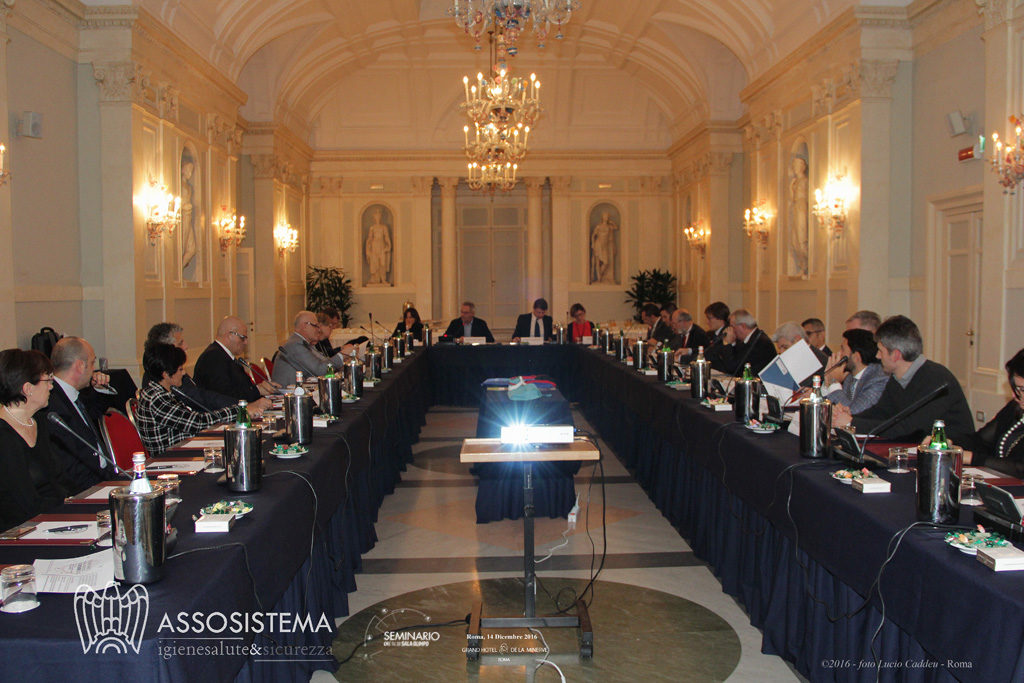Assosistema, assemblea privata dei soci 14 dicembre 2016 e Seminario commissione parlamentare inchiesta sui rifiuti, Hotel de La Minerve Roma